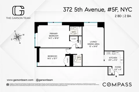 $1,300,000 | 372 5th Avenue, Unit 5F | Midtown South