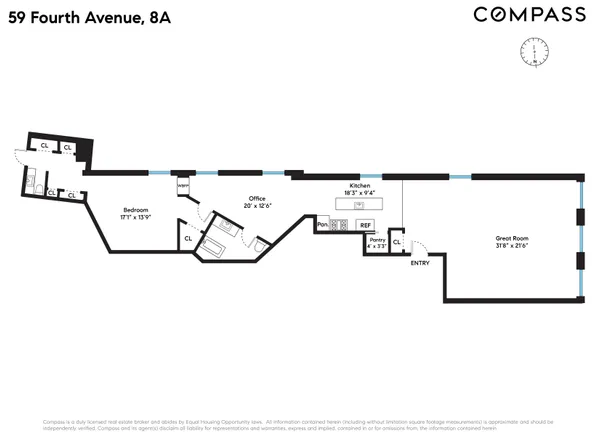 $9,995 | 59 4th Avenue, Unit 8A | Greenwich Village