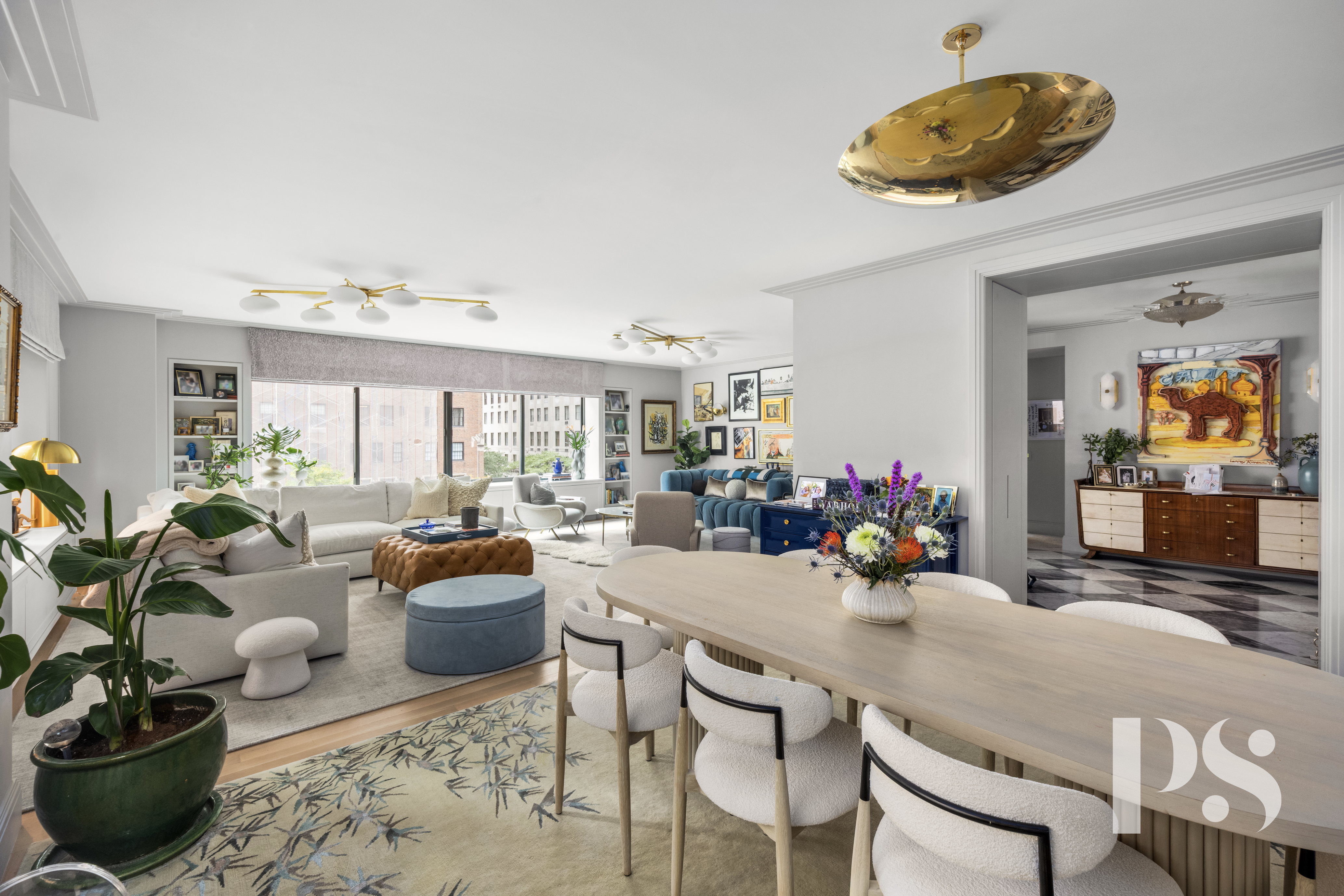 733 Park Avenue, Unit 4 Manhattan, NY 10021 - Photo 7 of 29 a view of a dining room with furniture window and outside view