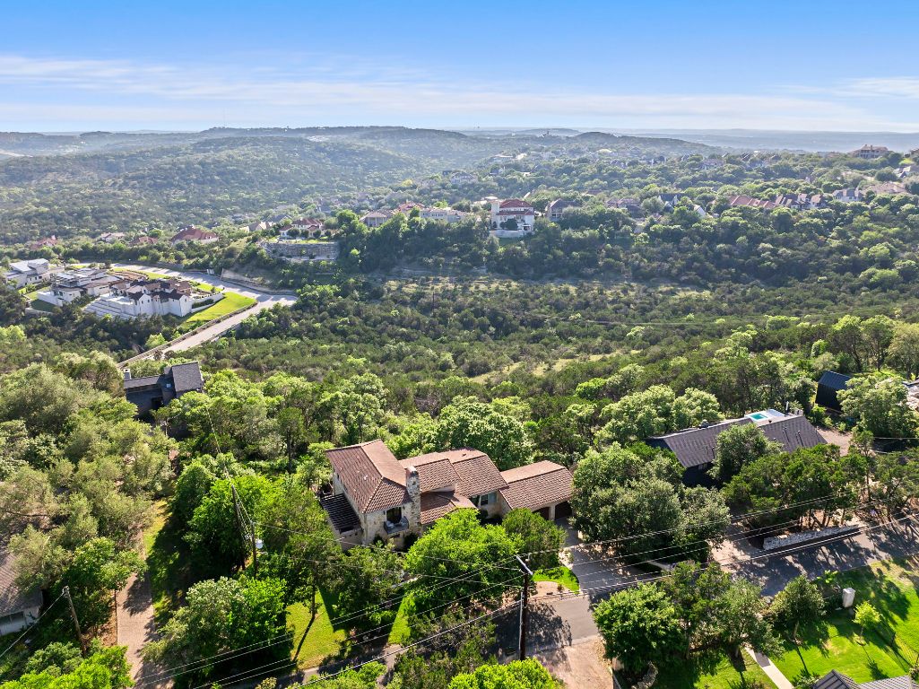 1607 The High Road Austin, TX 78746 - Photo 27 of 28 an aerial view of residential building and city view