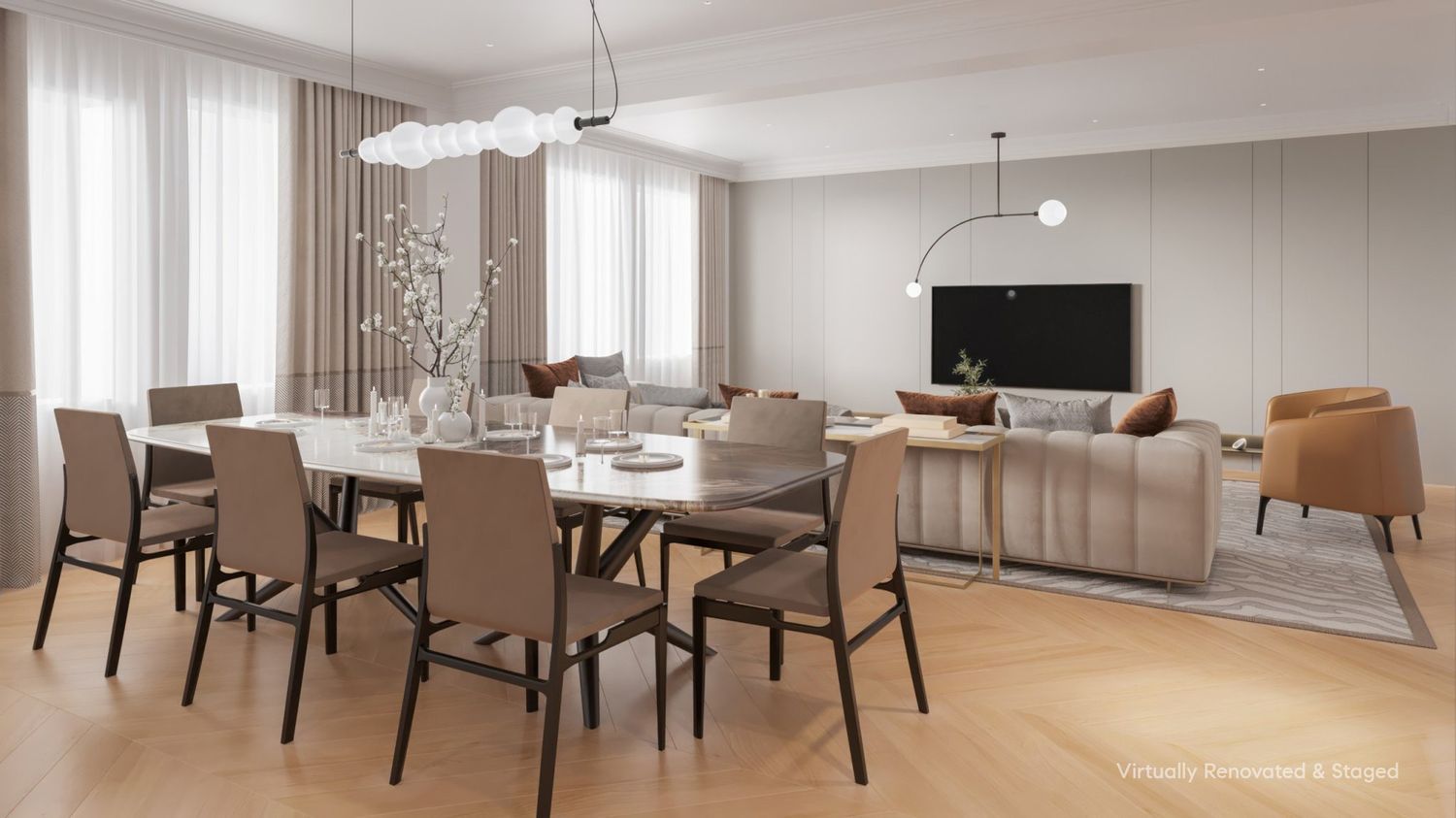 473 West End Avenue, Unit 12A Manhattan, NY 10024 - Photo 3 of 21 a view of a dining room with furniture window and wooden floor
