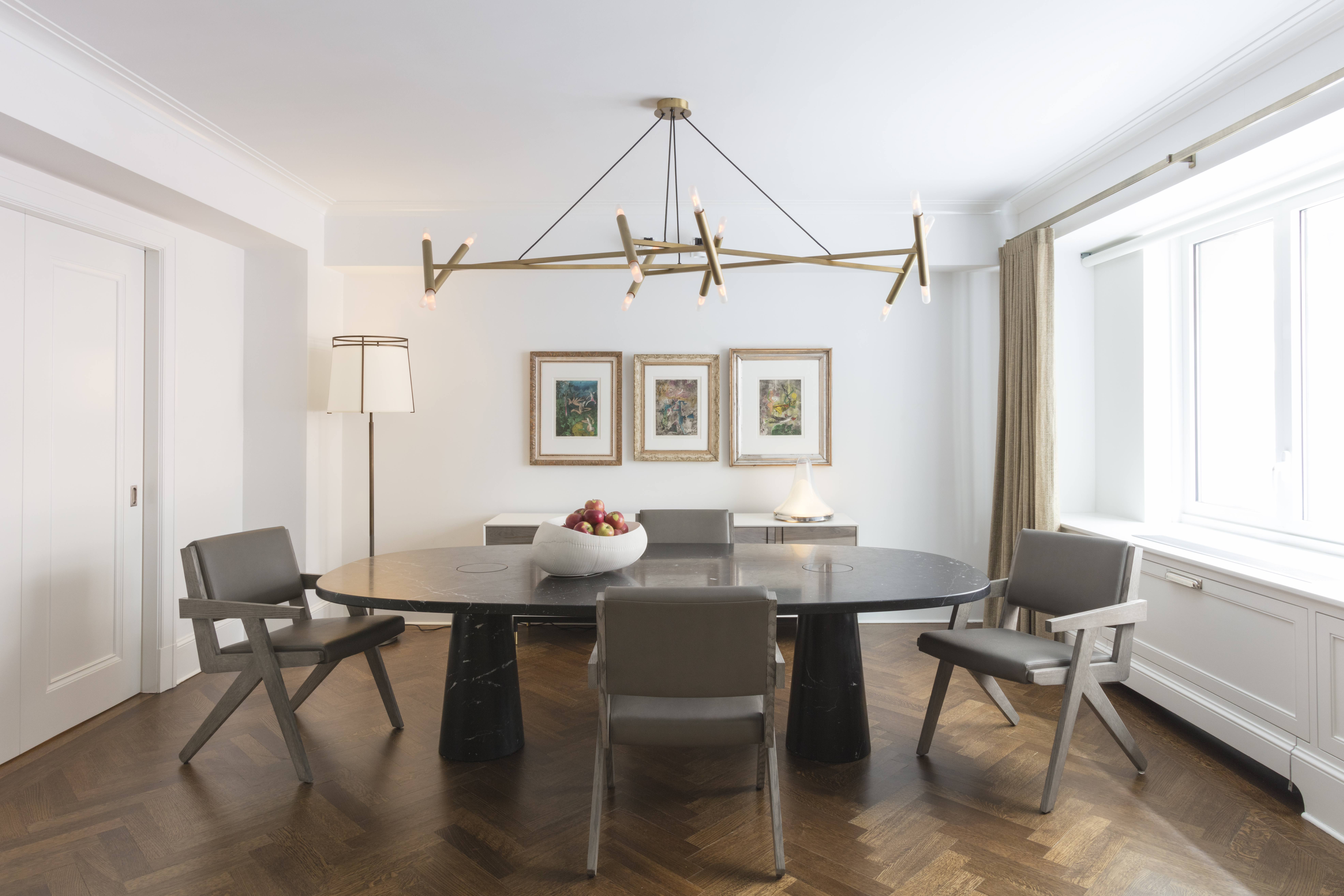 530 Park Avenue, Unit 2F Manhattan, NY 10065 - Photo 4 of 19 a view of a a dining room with furniture window and wooden floor