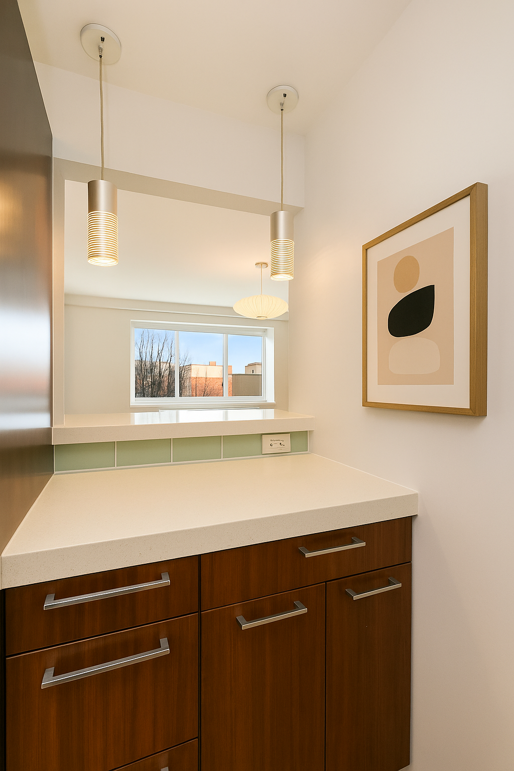301 West 115th Street, Unit 6J Manhattan, NY 10026 - Photo 5 of 9 a view of a kitchen with a sink and a window