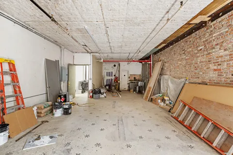 a view of a room with furniture