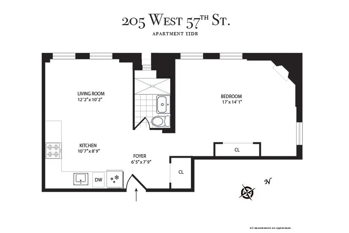 $699,000 | 205 West 57th Street, Unit 11DB | Midtown Central