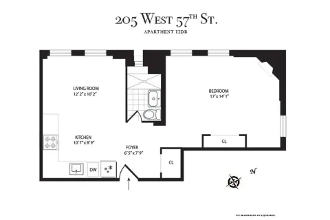 $699,000 | 205 West 57th Street, Unit 11DB | Midtown Central
