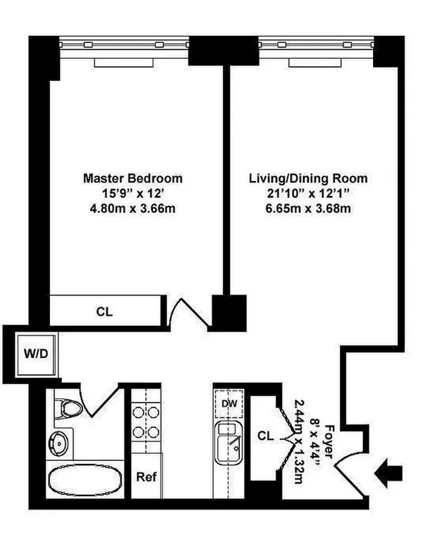 $5,200 | 220 Riverside Boulevard, Unit 8C | Upper West Side