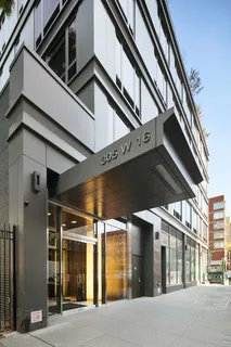 a view of a building entrance