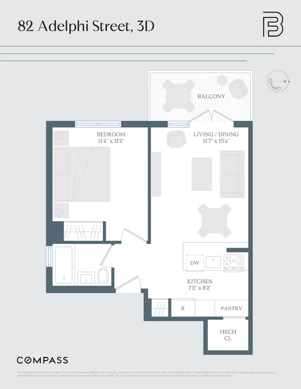 $725,000 | 82 Adelphi Street, Unit 3D | Fort Greene