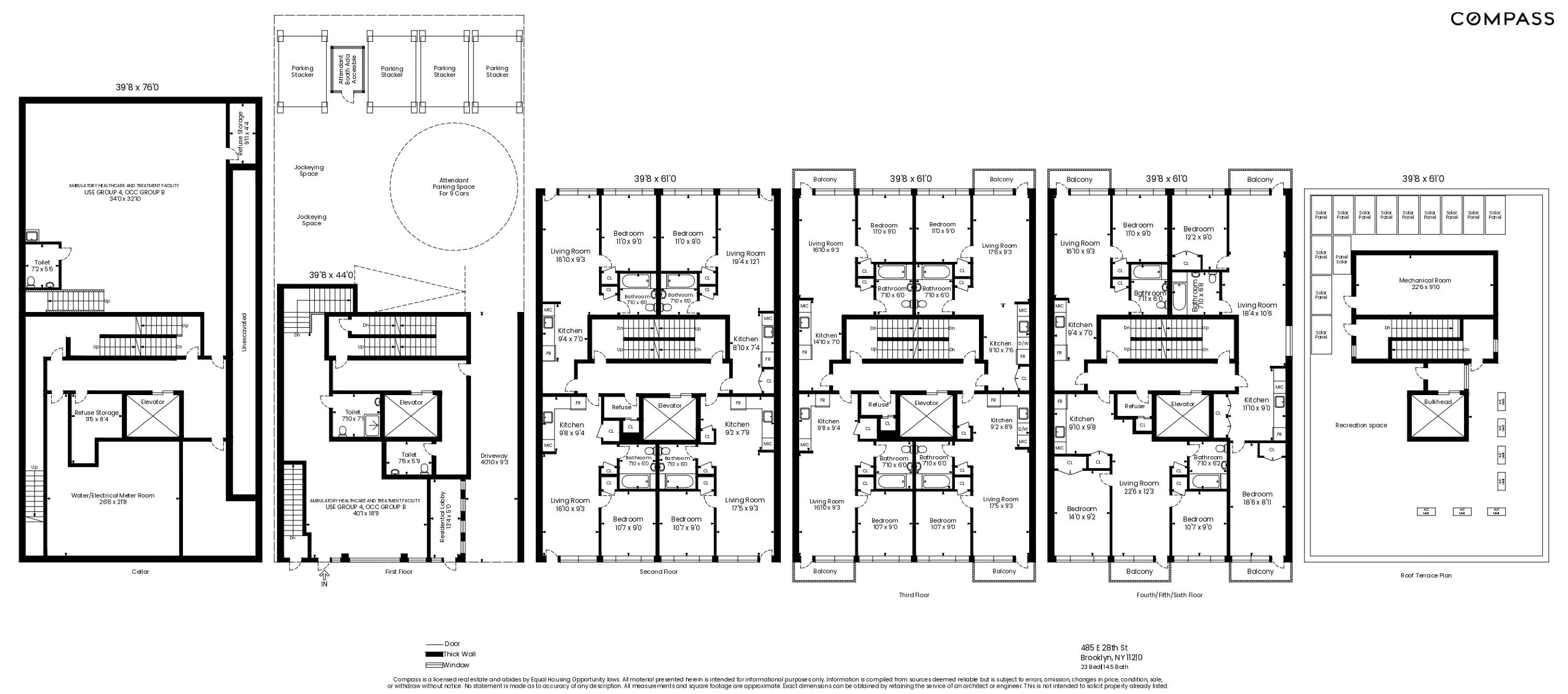 485 East 28th Street Brooklyn, NY 11226 - Photo 17 of 17 a black and white photo of a living room