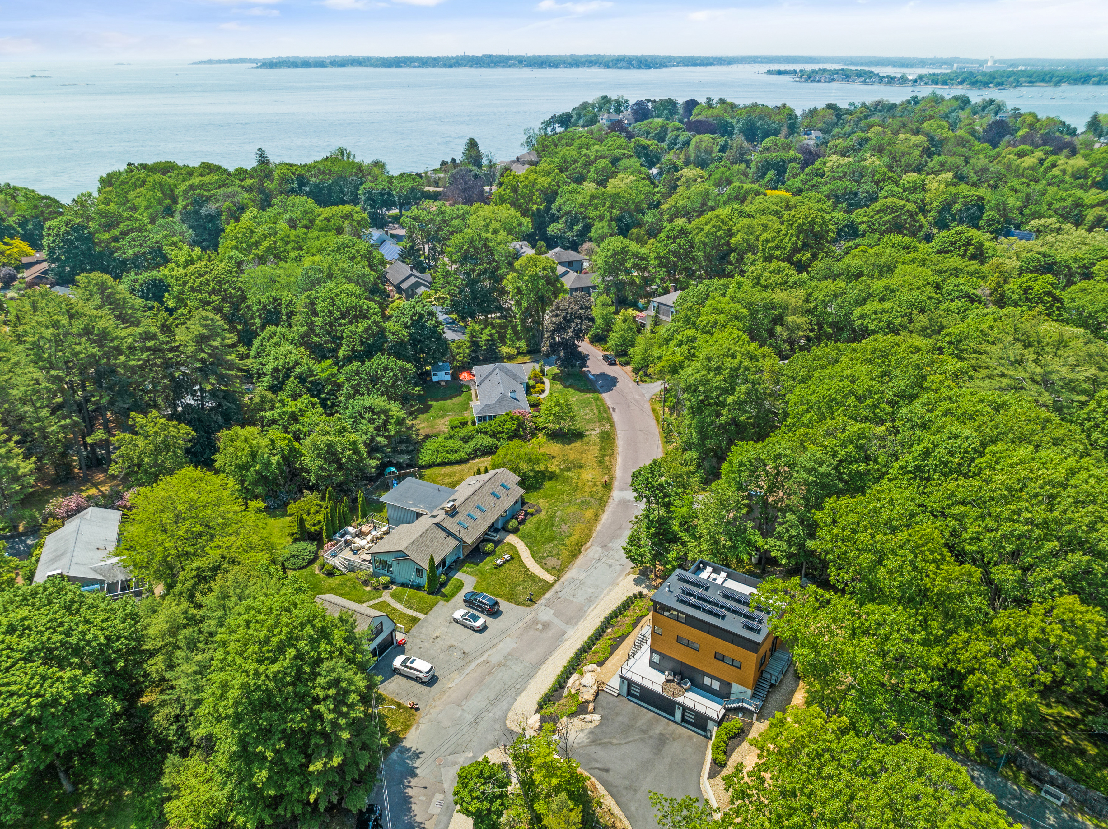 7 Pickman Road Beverly, MA 01915 - Photo 27 of 31 an aerial view of a house with a yard and lake view