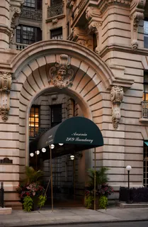 a front view of a building