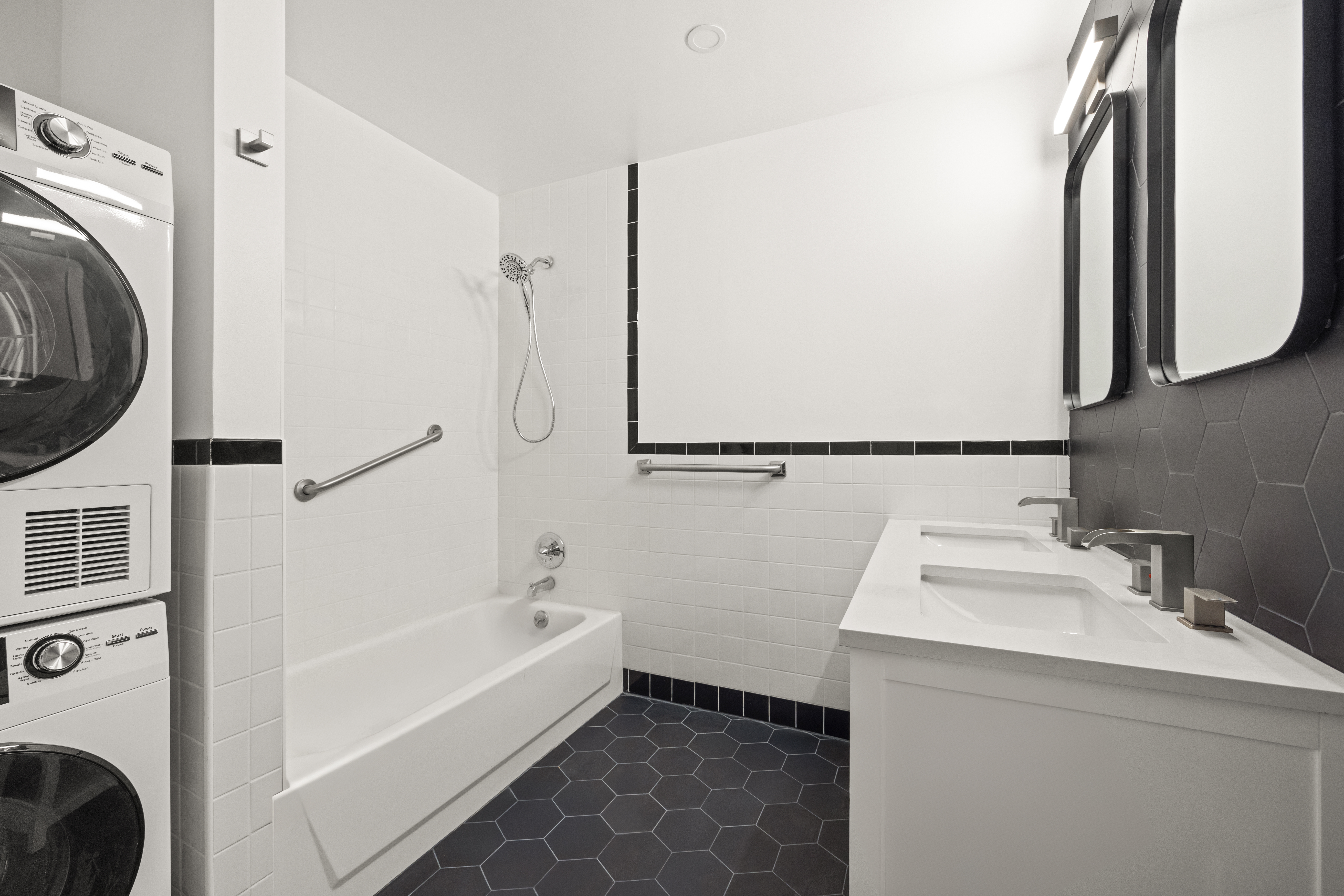 485 1st Street, Unit 2 Brooklyn, NY 11215 - Photo 13 of 17 a bathroom with a sink and a mirror