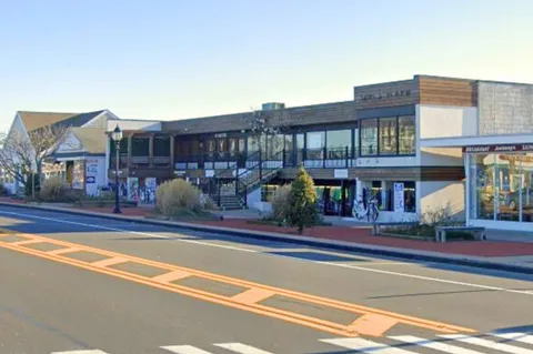 a view of a building and a terrace