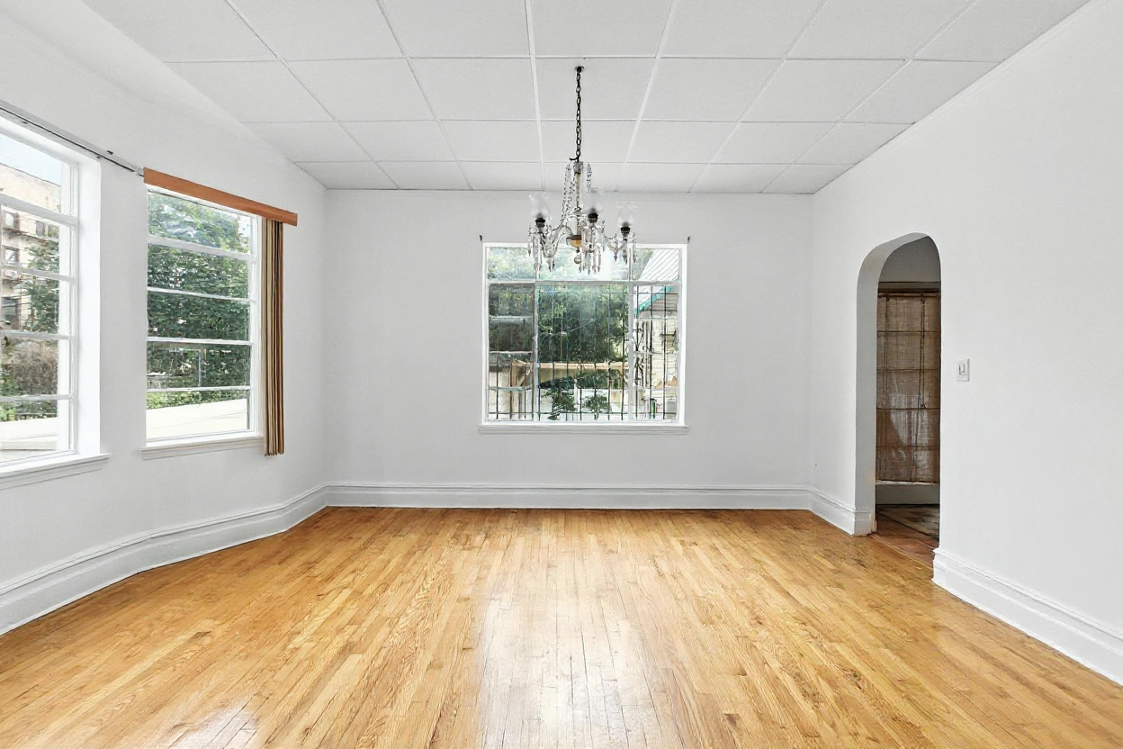 1070 East 13th Street Brooklyn, NY 11230 - Photo 5 of 18 wooden floor in an empty room with a window