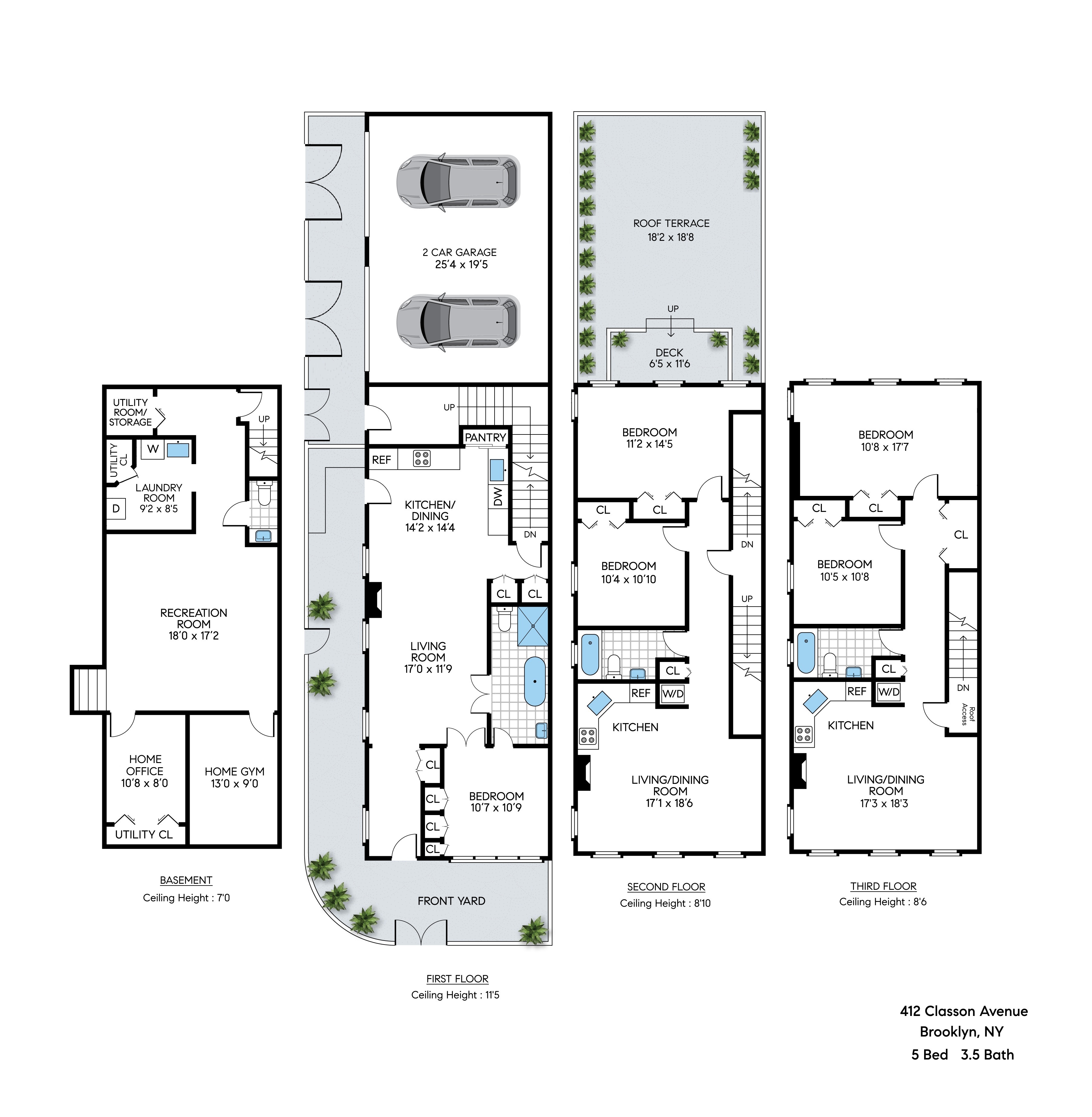 412 Classon Avenue Brooklyn, NY 11238 - Photo 29 of 30 image of a bathroom with a shower