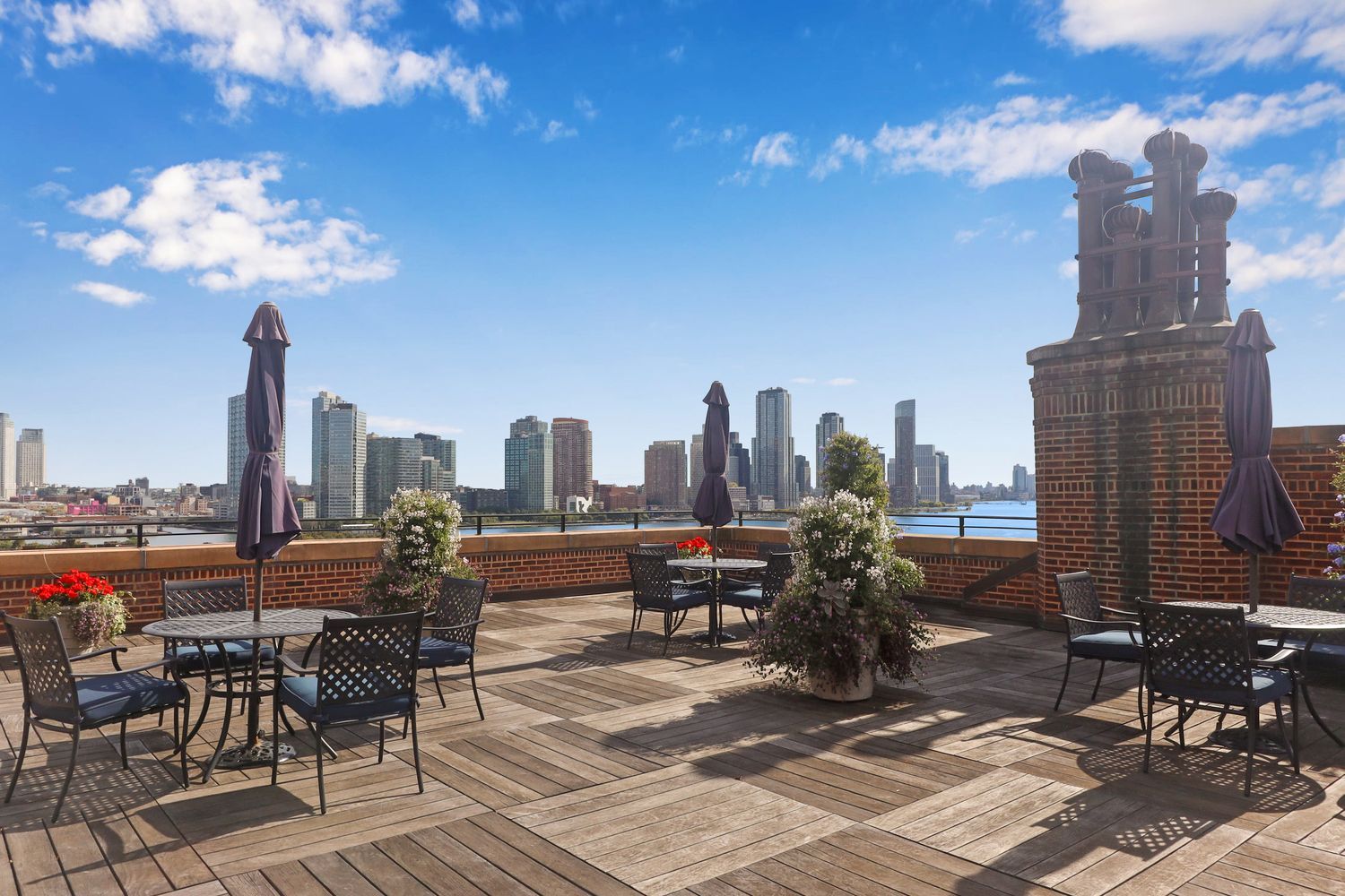 455 East 51st Street, Unit 6B Manhattan, NY 10022 - Photo 12 of 17 a view of a terrace with sitting area