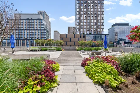 a view of building with garden