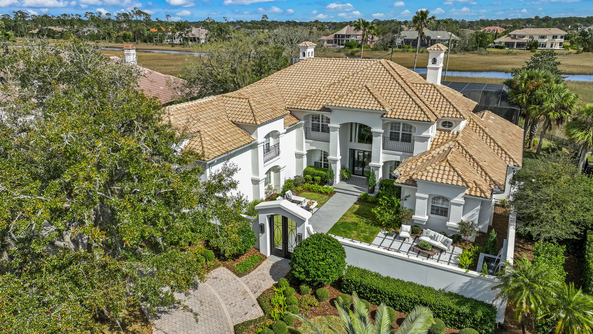 24624 Harbour View Drive Ponte Vedra Beach, FL 32082 - Photo 2 of 186 an aerial view of a house with a lake view
