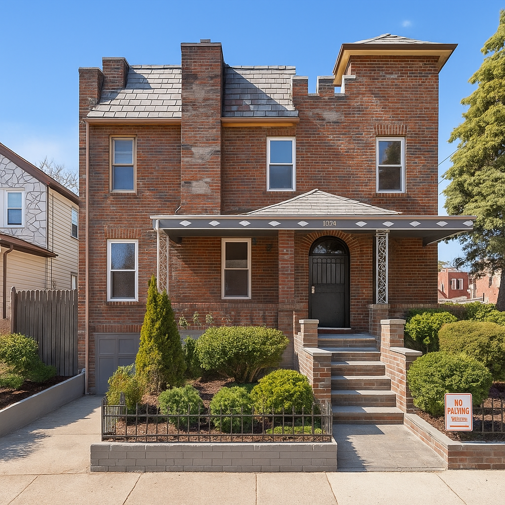 1186 Brooklyn Avenue, Unit N A Brooklyn, NY 11203 - Photo 1 of 17 a front view of a house with garden