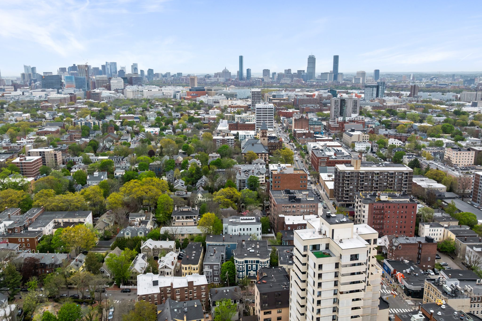 88 Hancock Street, Unit 17 Cambridge, MA 02139 - Photo 17 of 18 a view of a city with tall buildings