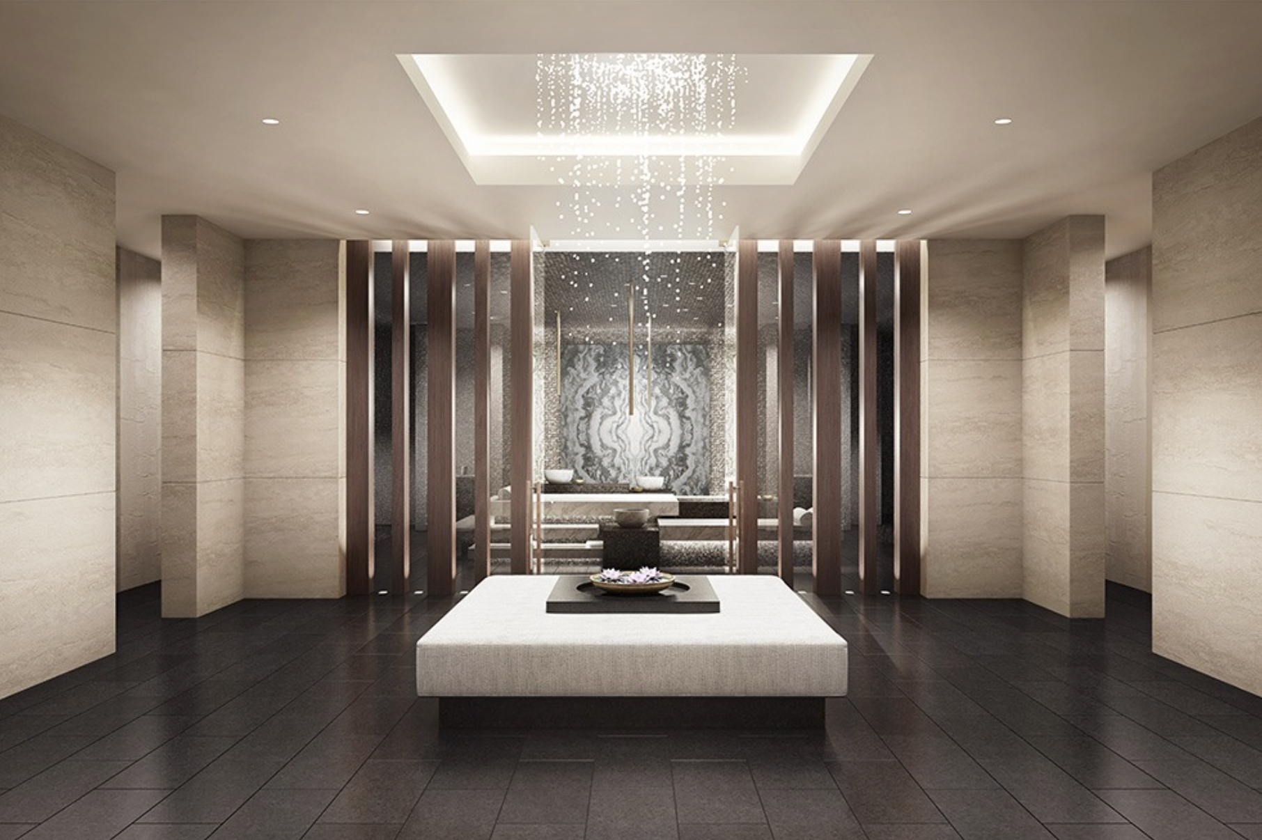 111 Murray Street, Unit 11C Manhattan, NY 10007 - Photo 11 of 14 a living room with furniture and large windows