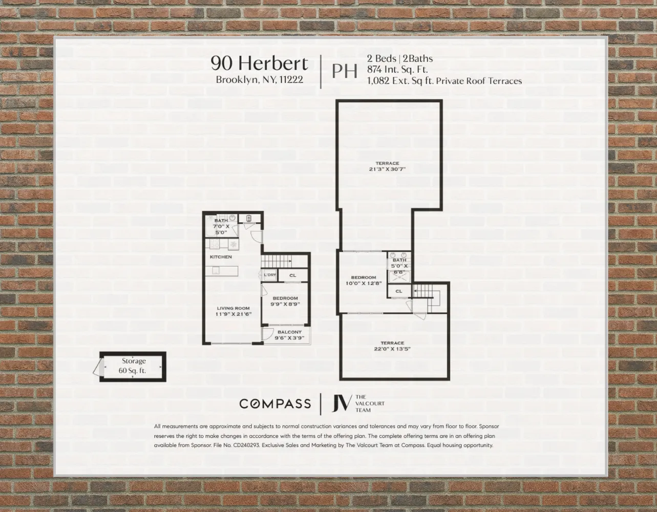 $1,325,000 | 90 Herbert Street, Unit 4B | Williamsburg