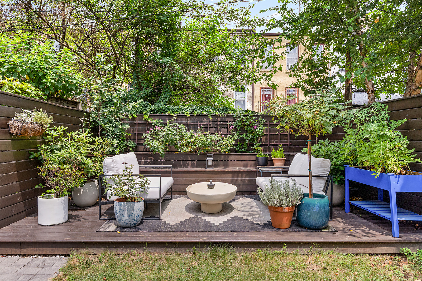 533 Decatur Street, Unit 1 Brooklyn, NY 11233 - Photo 17 of 20 a view of swimming pool with outdoor seating and plants