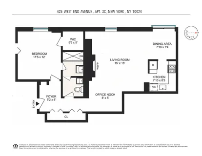 $725,000 | 425 West End Avenue, Unit 3C | Upper West Side