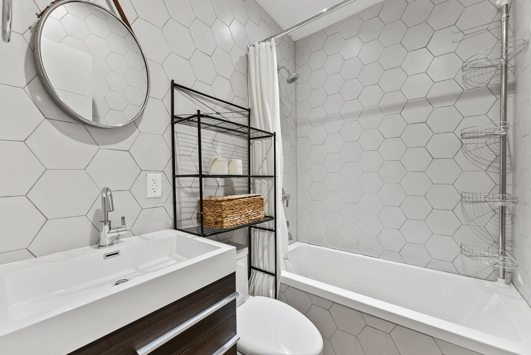 600 Prospect Place, Unit 2 Brooklyn, NY 11238 - Photo 8 of 13 a bathroom with a sink toilet and shower