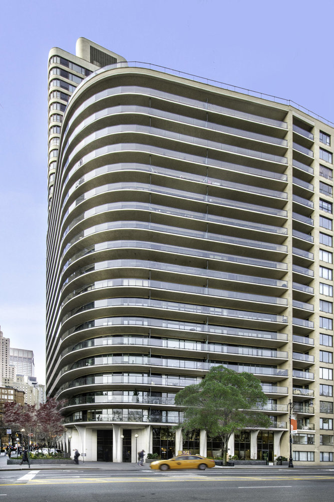 200 Central Park South, Unit 19K Manhattan, NY 10019 - Photo 12 of 14 a front view of a building with a street