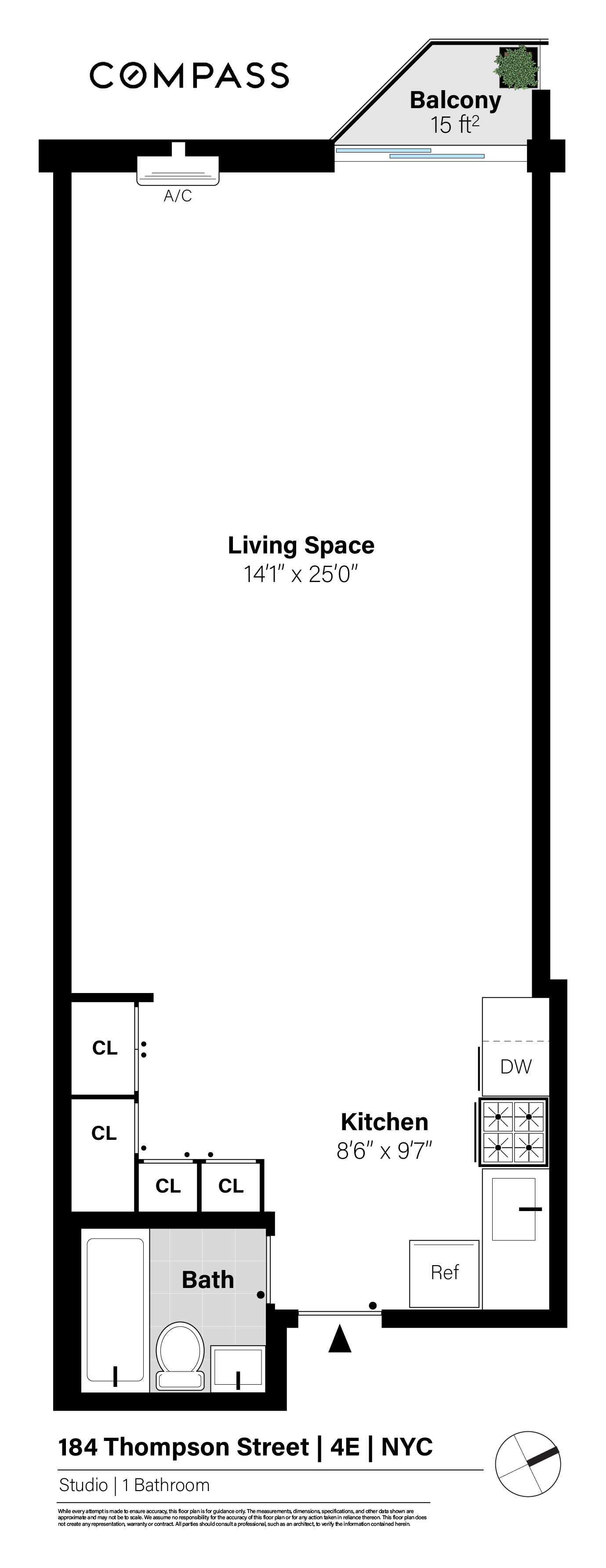 184 Thompson Street, Unit 4E Manhattan, NY 10012 - Photo 9 of 9