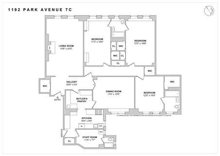 $2,995,000 | 1192 Park Avenue, Unit 7C | Upper East Side