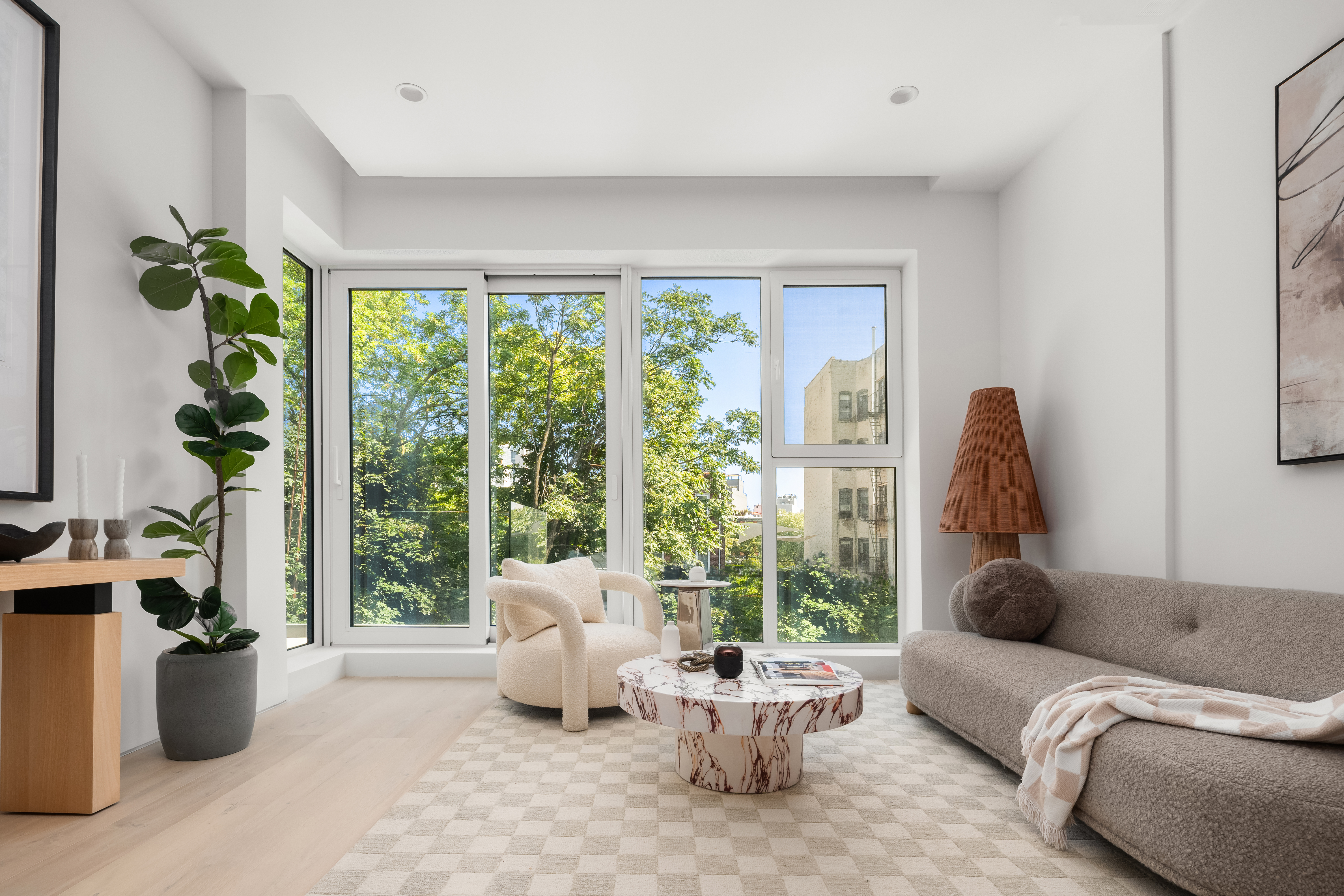 79 South 2nd Street, Unit 2 Brooklyn, NY 11249 - Photo 2 of 14 a living room with furniture and a potted plant