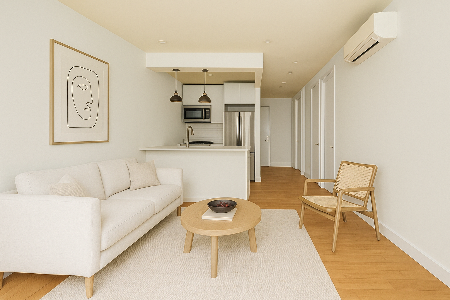 Saint Marks Avenue Brooklyn, NY 11213 - Photo 6 of 16 a living room with a couch and a table