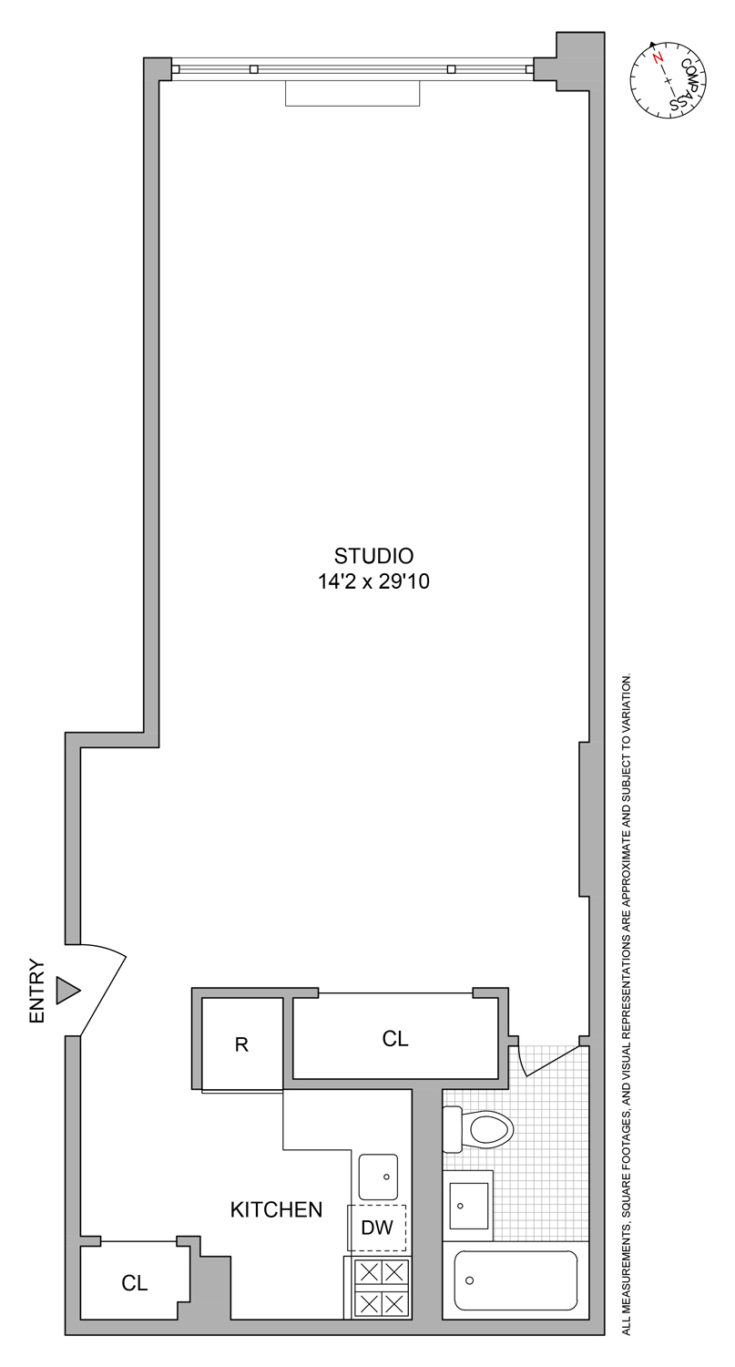 40 East 80th Street, Unit 2C Manhattan, NY 10075 - Photo 6 of 6 a picture of a floor plan