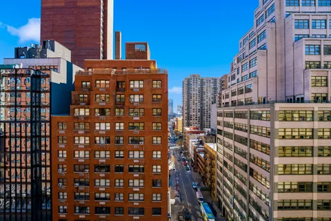 a front view of a building