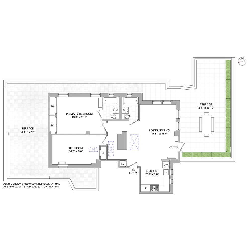 $1,695,000 | 55 West 95th Street, Unit PHE | Upper West Side