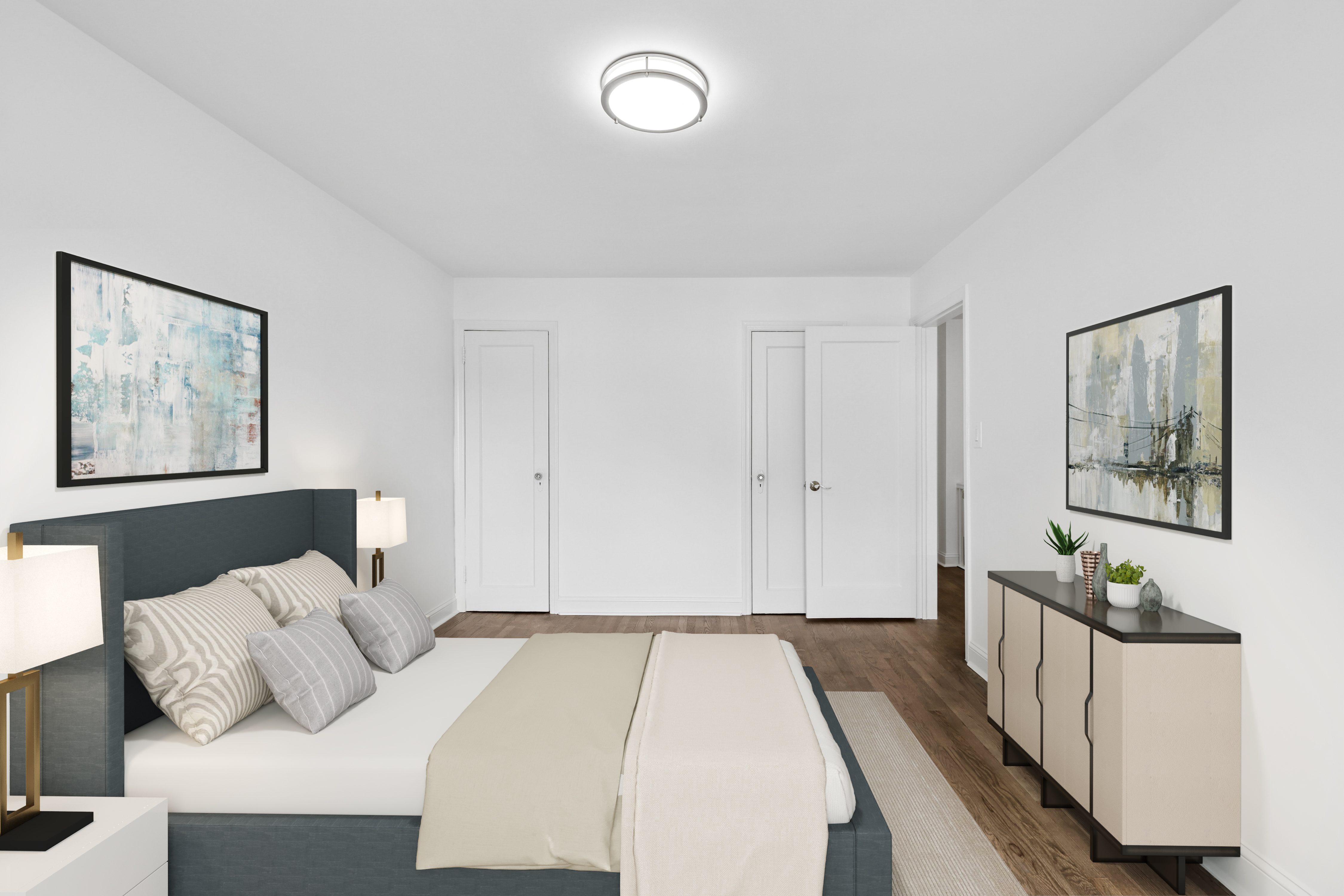 89-36 Springfield Boulevard Queens, NY 11427 - Photo 7 of 13 a bedroom with a bed and a painting on the wall