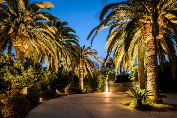 a view of a balcony with wooden stairs