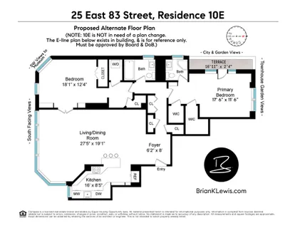 $1,995,000 | 25 East 83rd Street, Unit 10E | Upper East Side