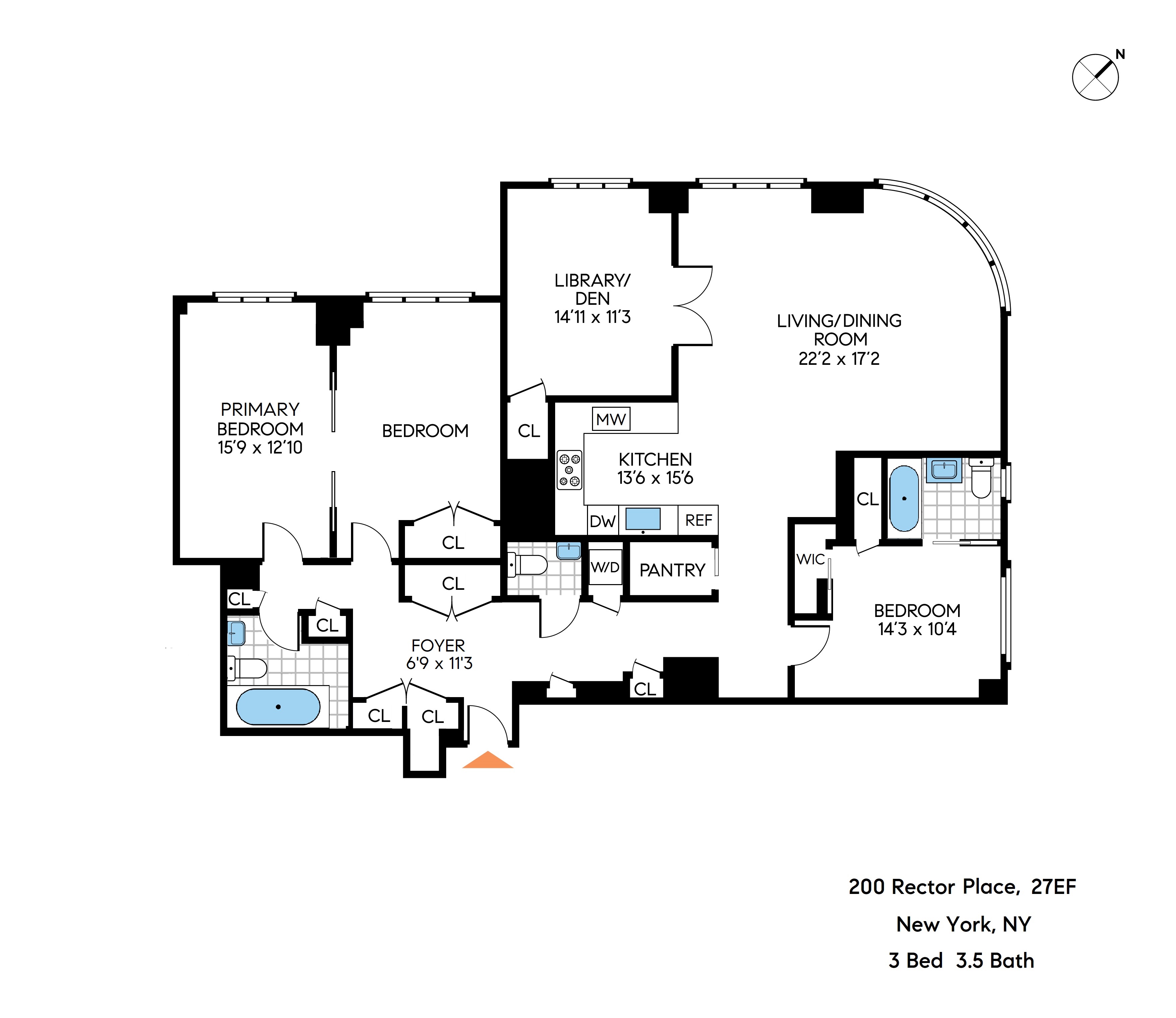 200 Rector Place, Unit 27EF Manhattan, NY 10280 - Photo 11 of 11