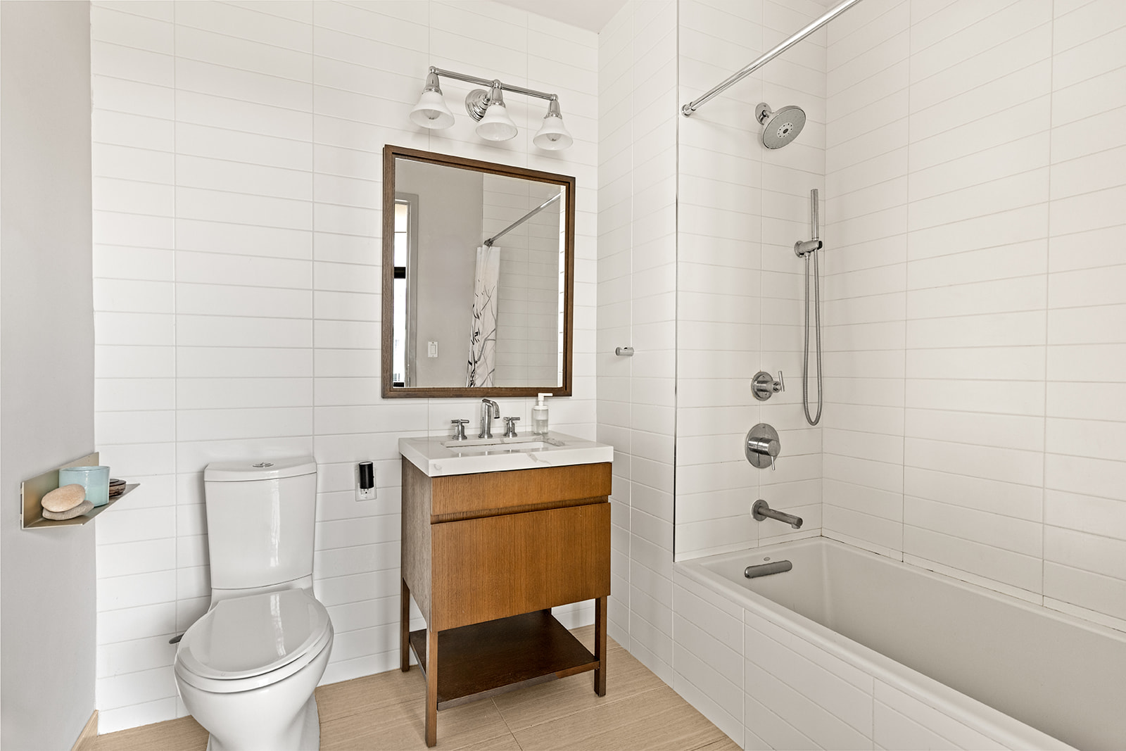 500 Waverly Avenue Brooklyn, NY 11238 - Photo 7 of 13 a bathroom with a toilet sink shower and mirror