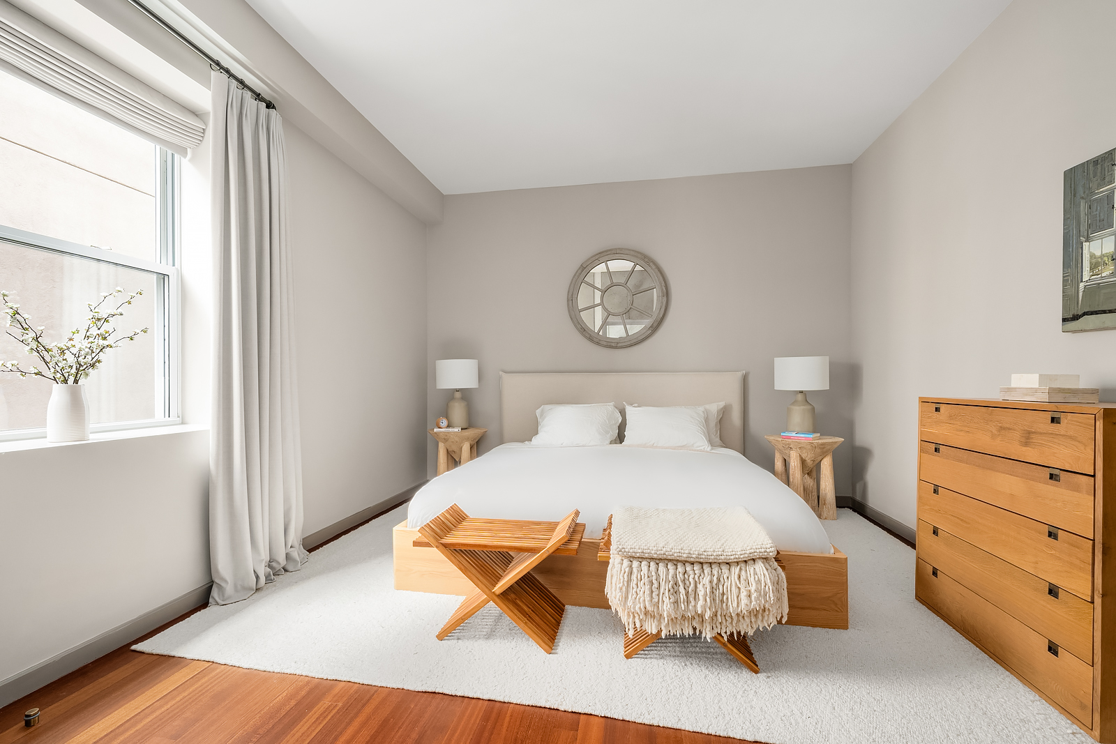 39 North Moore Street, Unit 4A Manhattan, NY 10013 - Photo 9 of 17 a bedroom with a bed and a window