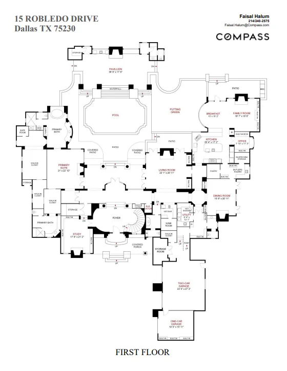 $7,600,000 | 15 Robledo Drive, Dallas, TX 75230