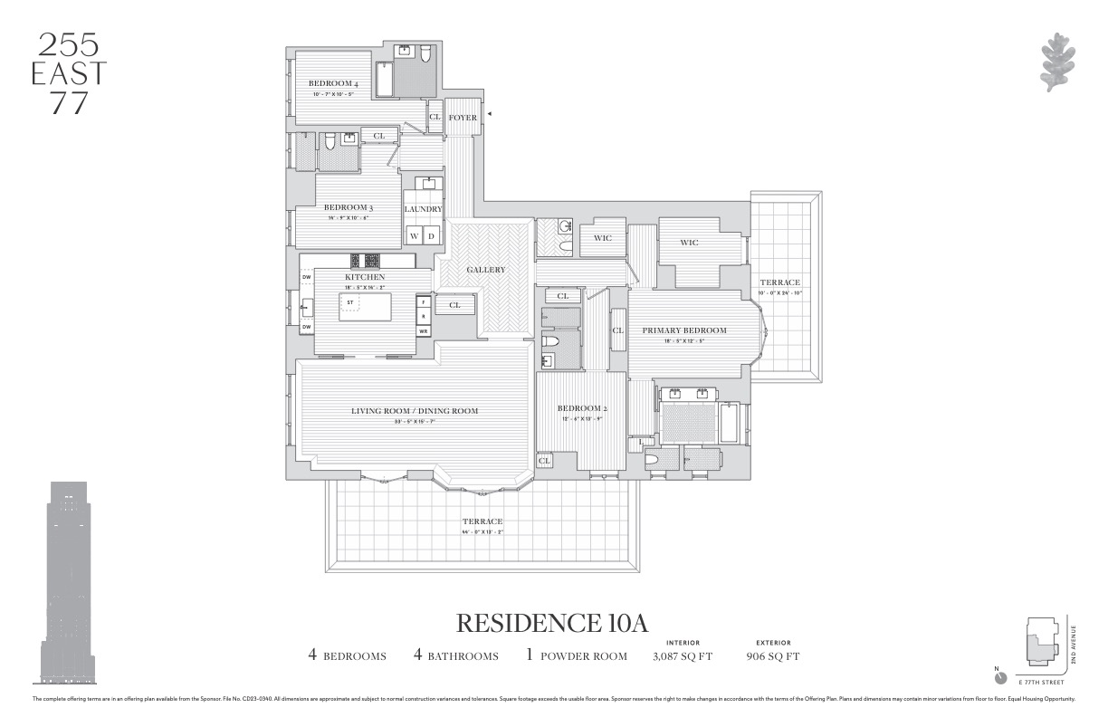 255 East 77th Street, Unit 10A Manhattan, NY 10075 - Photo 25 of 25 a picture of a floor plan