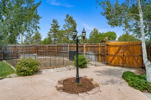 a view of an outdoor space and mountain view