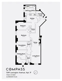 $1,795,000 | 1349 Lexington Avenue, Unit 1F | Upper East Side