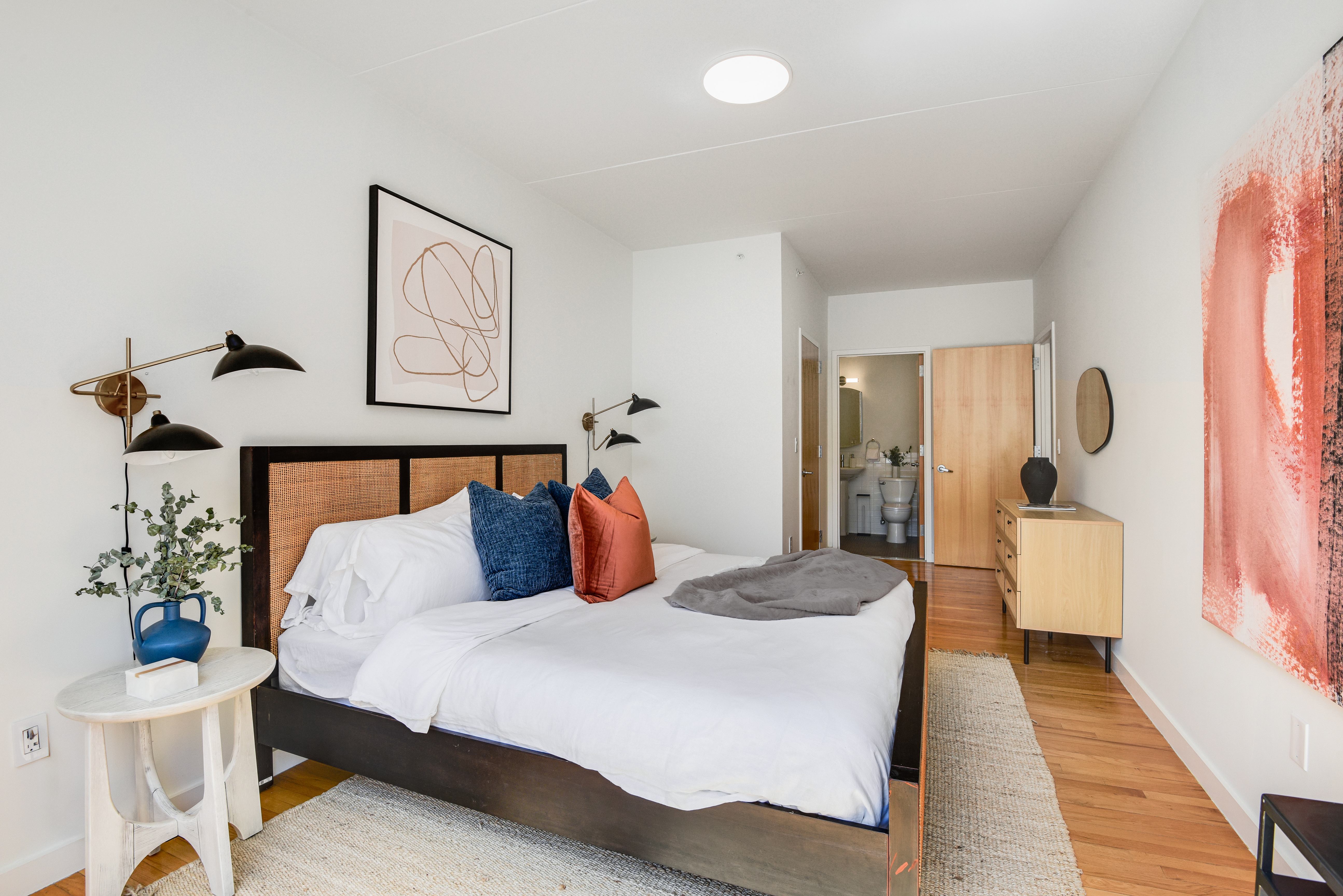 475 Sterling Place, Unit 3A Brooklyn, NY 11238 - Photo 11 of 23 a bedroom with bed and wooden floor