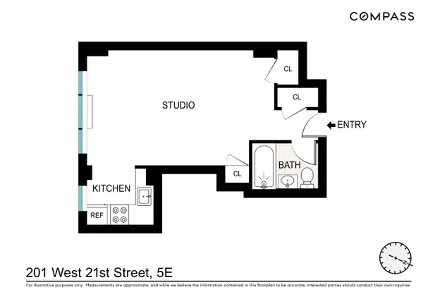 $4,250 | 201 West 21st Street, Unit 5E | Chelsea